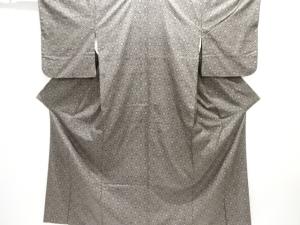 大正ロマン　幾何学模様織出し本場泥大島紬着物（龍郷）